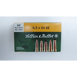 SELLIER & BELLOT 6.5 X 55 SE 156GR 20 CRTG