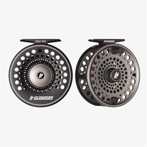 SAGE TROUT SPEY SERIES 3 / 4 / 5 STEALTH / SILVER FLY REEL