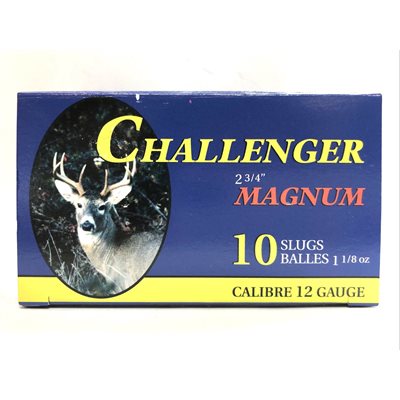 CHALLENGER MUNITION SLUG 12 GA 2 3 / 4 " MAGNUM