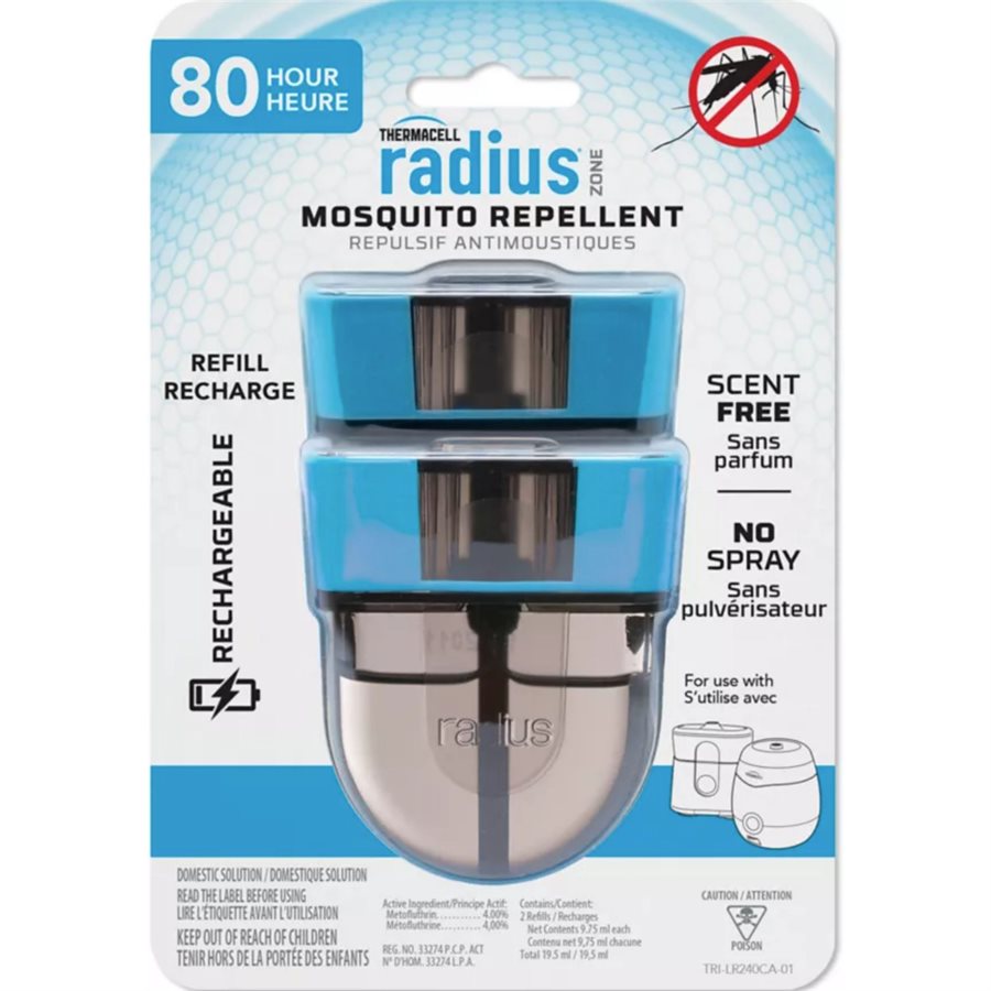 THERMACELL RADIUS MOSQUITO REPELLENT REFILL 80H