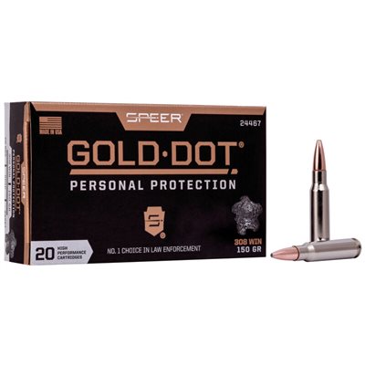 SPEER GOLD DOT PERSONAL PROTECTION 308WIN 150GR