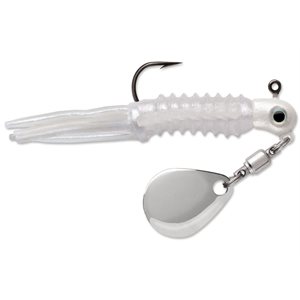 VMC SPIN JIG WINGDING 1 / 8OZ #2 PEARL WHITE